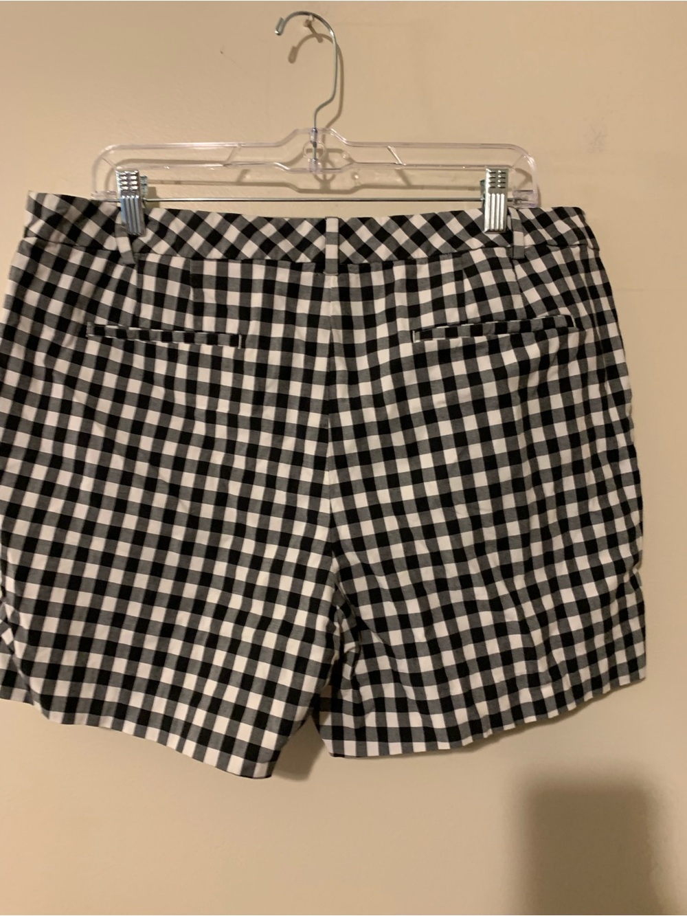 Talbots Black and White Gingham Bermuda Shorts